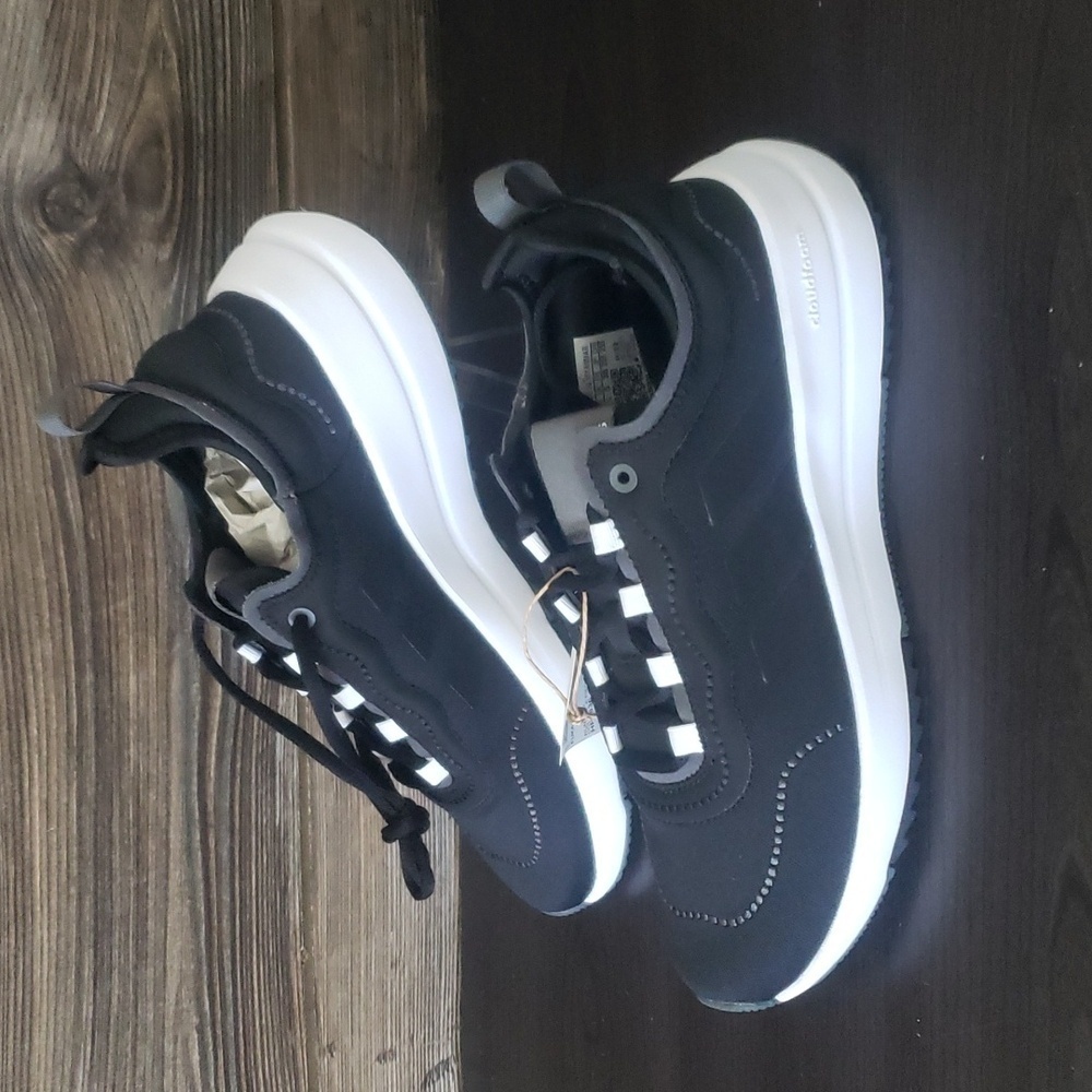 New Adidas Fukasa Run Black‎ White Sneakers